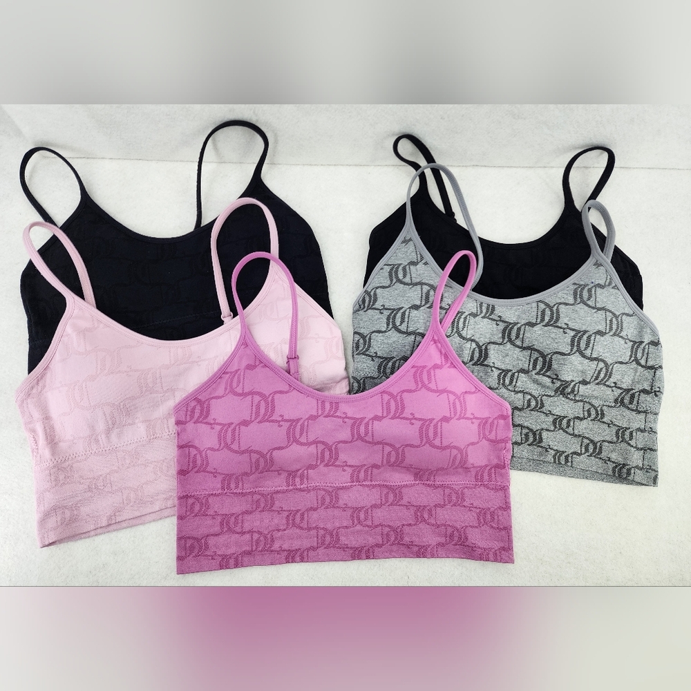 Juicy Couture Logo Signature Design 5 Pack Bras Women's Medium Removable Pads